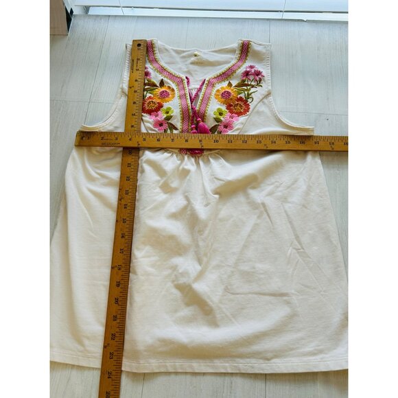 Spartina Women's Size S Faye Embroidered Tank Heywards - Picture 8 of 10